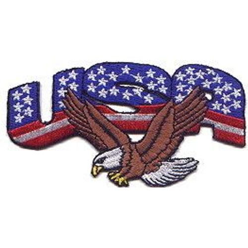 Usa Us Ecusson Patch Drapeau Aigle 10,5 Cm X 6 Cm