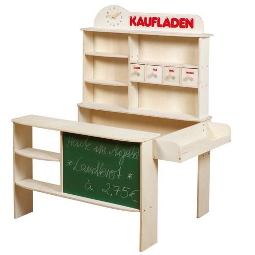 Marchande En Bois Avec Comptoir - Tableau Et Horloge - Roba - 9892