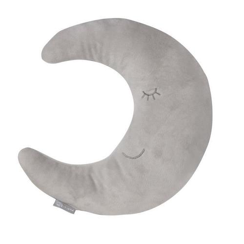 Coussin Lune En Peluche Pour Enfant - Roba Style - Gris Argenté - Aide Au Sommeil Et Compagnon De Voyage