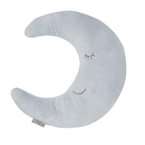 Coussin Lune En Peluche Roba Style - Bleu Clair - Pour Enfant - Aide Au Sommeil Et Jeu