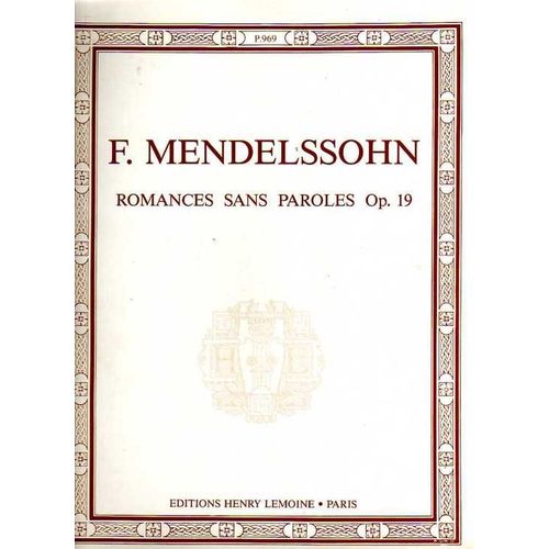 Romances Sans Paroles Op.19