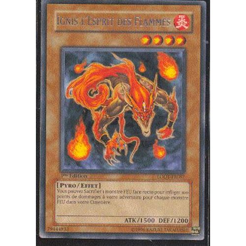 Ignis L'esprit Des Flammes - Lodt - Rare