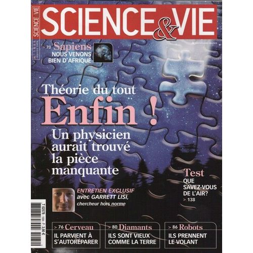 Science Et Vie  N° 1084 : Théorie Du Tout, Un Physicien Aurait Trouvé Une Pièce Manquante