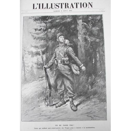 L'illustration. Revue Hebdomadaire. Collection Complète, En Fascicules, De La Grande Guerre, Du 4 Juillet 1914 Au 2 Août 1919