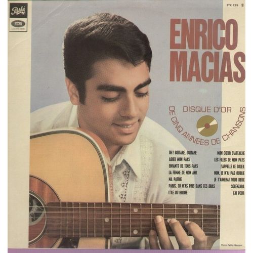 Disque D'or De Cinq 5 Années De Chansons - Oh Guitare, Adieu Mon Pays, Enfants De Tous Pays, Ma Patrie, Mon Coeur D'attache, Le Filles De Mon Pays...