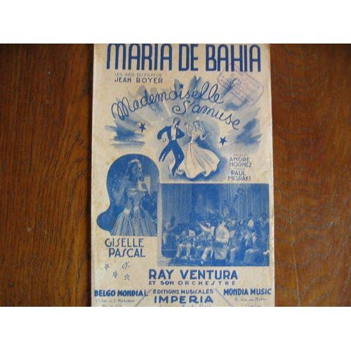 Maria De Bahia  Jean Boyer ( Mademoiselle S'amuse )Giselle Pascal