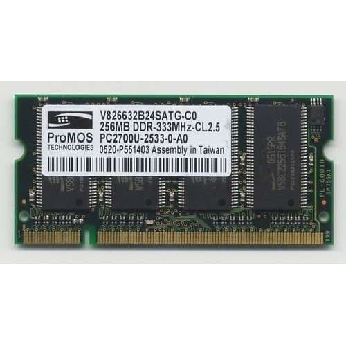 ProMOS - mémoire - 256 Mo - DDR - SO DIMM  - 333 MHz  - PC2700 - CL 2.5