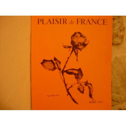 Plaisir De France N°221 - Mars 1957  N° 221 : Rose De Couverture Dessinee Par Gaston Sebire