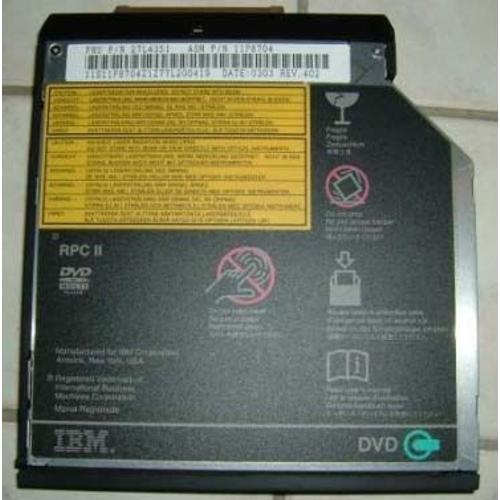 IBM 27L4351 - Lecteur DVD/CD - Interne - Slim Line - 8x DVD-ROM / 24x CD-ROM - Pour IBM ThinkPad