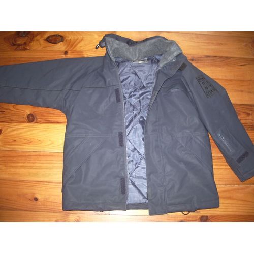 Parka Hbny Gris Foncé , Capuche Intégrée 6 Ans