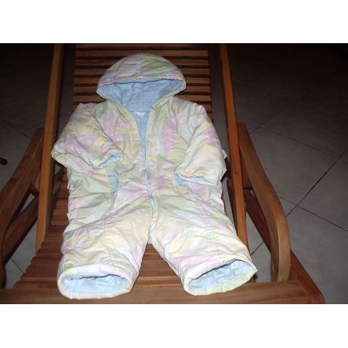 Combinaison 12 Mois , Molletonnée Tons Pastels Chaude +++