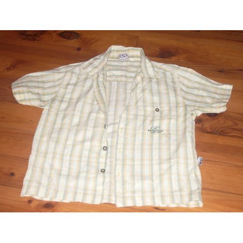 Chemise Tc 10ans Tons Jaune/Kaki Pale