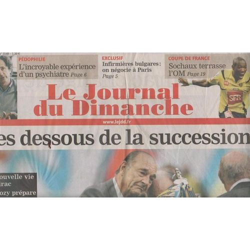 Le Journal Du Dimanche  N° 3148 : 13-05-2007 Louise Bourgoin/Ingrid Chauvin/Linda Hardy/Pink Martini/Aaron/Shirley Et Dino/Cannes/Film Zodiac
