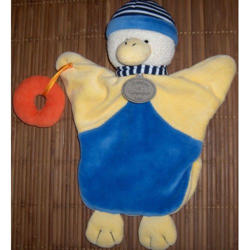 Doudou - Canard Marionnette Avec Une Bouee Orange