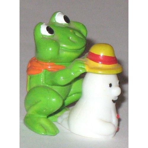 Grenouille Avec Bonhomme De Neige