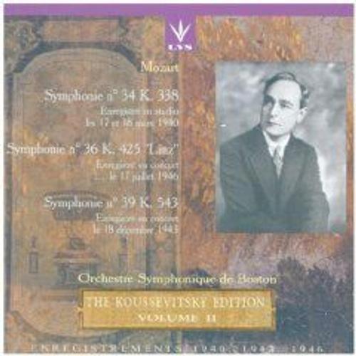 Symphonies Nos. 34, 36 & 39 Boston Symphony Orchestra 1940-1946