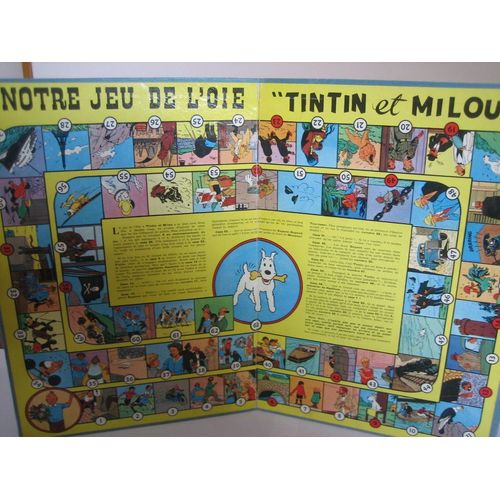 Notre Jeu De L'oie Tintin Et Milou. (Cheques Tintin) Jeu Original.