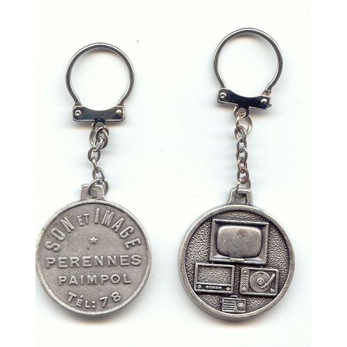 Porte Clef Ancien "Son Et Images Perennes Paimpol"