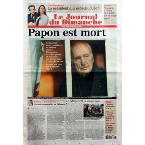 Journal Du Dimanche (Le) N° 3136 Du 18/02/2007