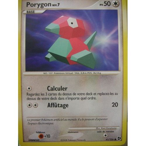 Pokemon - Porygon Niv.7 - Duels Au Sommet - 81/106