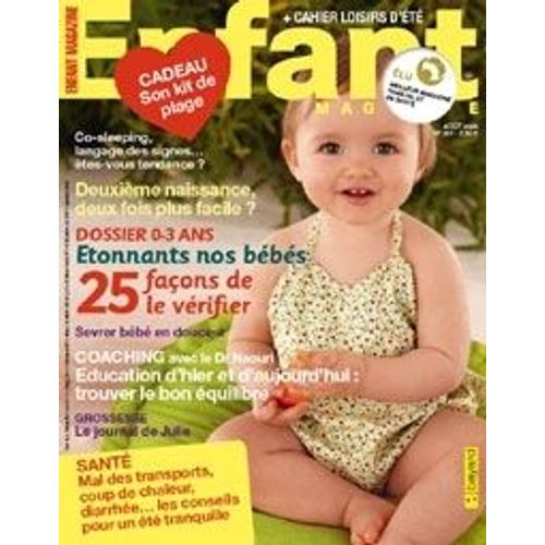 Enfant Magazine  N° 384 : Deuxième Naissane, Deux Fois Plus Facile?