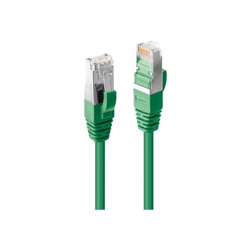 Lindy - Cordon de raccordement - RJ-45 (M) pour RJ-45 (M) - 7.5 m - 6.2 mm - SFTP, PiMF - CAT 6 - sans halogène, sans crochet - vert