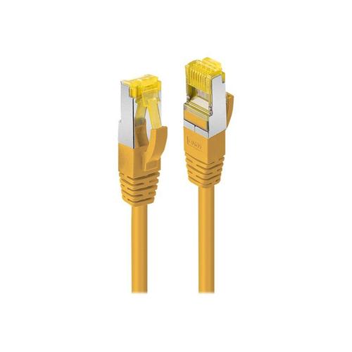 Lindy - Cordon de raccordement - RJ-45 (M) pour RJ-45 (M) - 5 m - 6.5 mm - S/FTP - CAT 7 - sans halogène, sans crochet - jaune