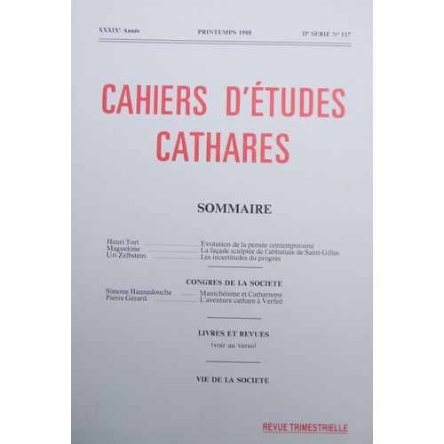 Cahiers D'études Cathares  N° 117