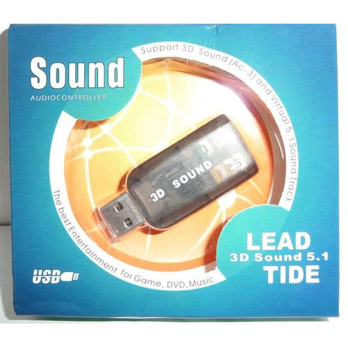 Lead Tide 3D 5.1 - Clé USB carte son 5.1