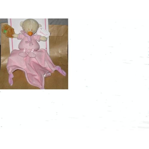 Doudou - Souris Et Son Mouchoir Rose - Prémaman