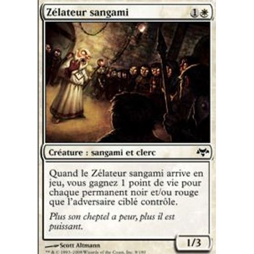 Zélateur Sangami  - Magic Mtg - Coucheciel 9 - C
