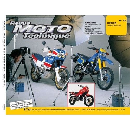Revue Moto Technique Numero 72 : Yamaha 125 Tzr-Dt 200 R Et Honda Xrv