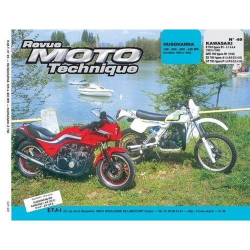 Revue Moto Technique Numero 49 : Husqvarna 125-240-390-430 Wr Et Kawasaki Kz