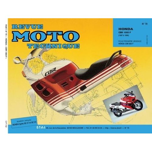 Revue Moto Technique Numero 70 : Honda Cbr 1000 Fh-Fj