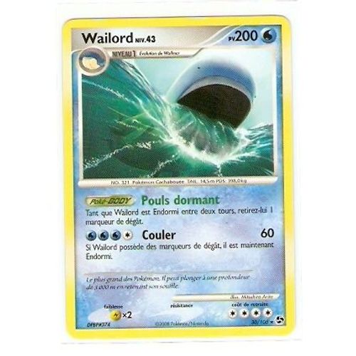 Wailord - Pokemon - Duels Au Sommet 30 - R