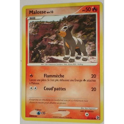 Pokemon - Malosse Niv.13 Pv50 - Duels Au Sommet - 69/106 Fr