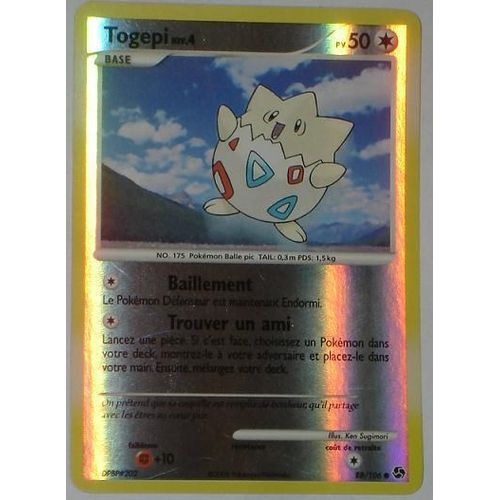 Pokemon  - Togepi Niv.4 Holo - Duels Au Sommet - 88/106