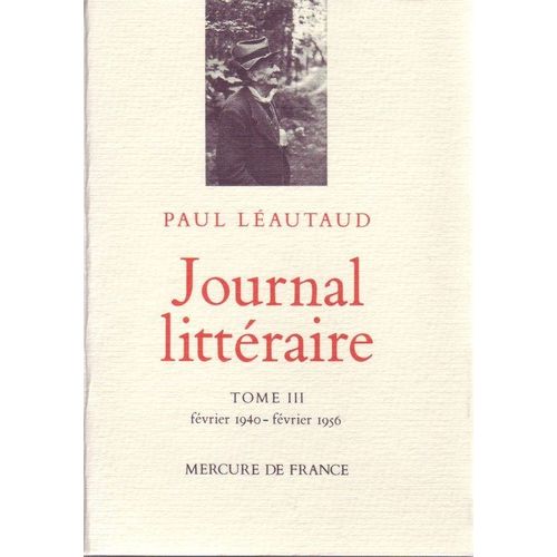 Journal Litteraire Tome 3