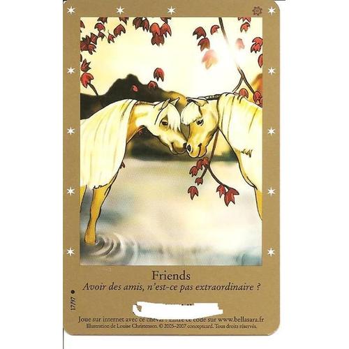 Carte Bella Sara Friends 17/97 -Code Non Activée