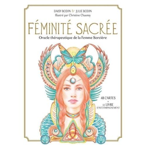 Coffret Féminité Sacrée - Oracle Thérapeutique De La Femme Sorcière - Avec 48 Cartes Et 1 Livret D'accompagnement