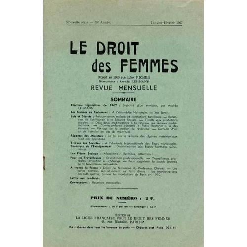 Le Droit Des Femmes  N° 58