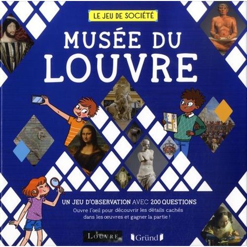 Musée Du Louvre - Le Jeu De Société - Avec 6 Pions, 200 Cartes, 1 Plateau De Jeu, 1 Livret, 1 Dé, 1 Sablier