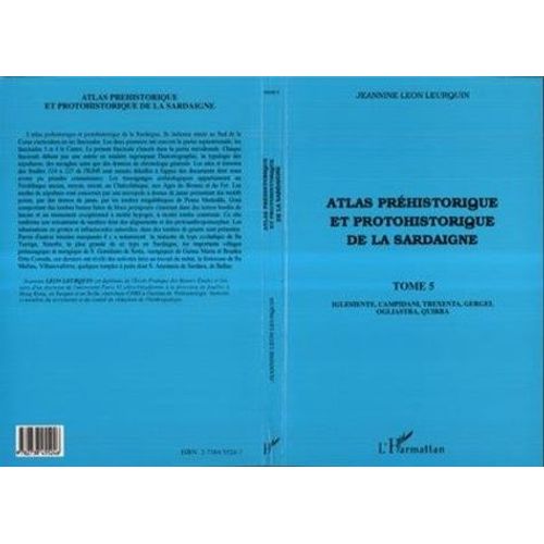 Atlas Préhistorique Et Protohistorique De La Sardaigne - Tome 5