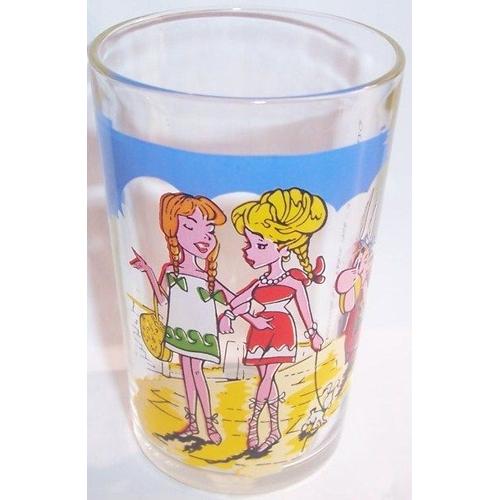 Asterix Verre 1968 Asterix Croise Deux Romaines