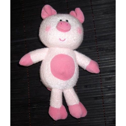 Doudou Peluche Cochon Rose Luminou Jemini 23cm