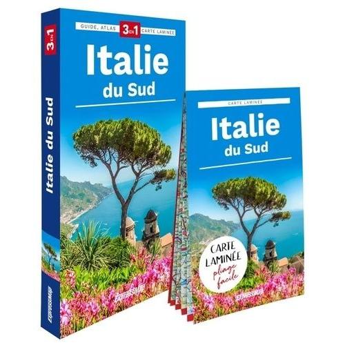 Italie Du Sud - Guide + Atlas + Carte Laminée 1/1 050 000