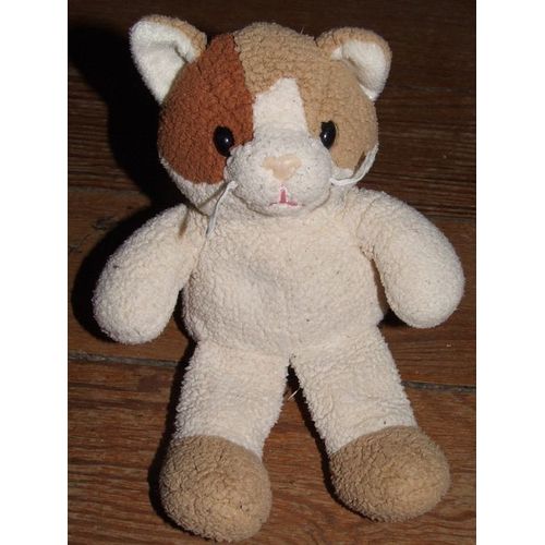 Chat Anna Club Plush Doudou Beige Peluche 22 Cms