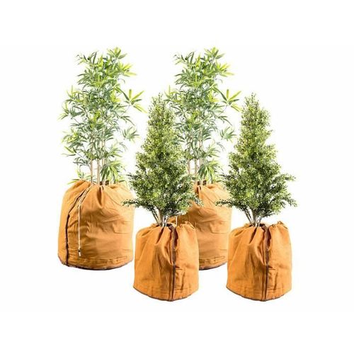 4 housses d?hivernage pour plantes au format normal et XL