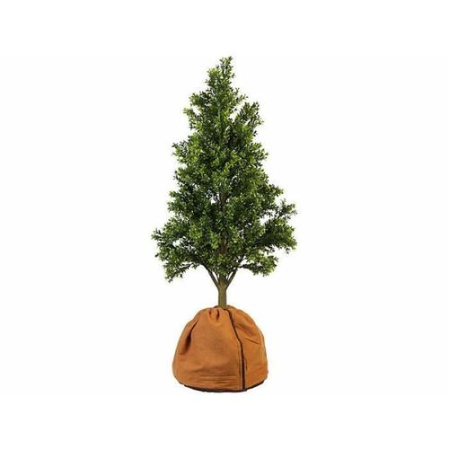 Housse d?hivernage pour pot de fleur - 40 x 40 cm - Marron