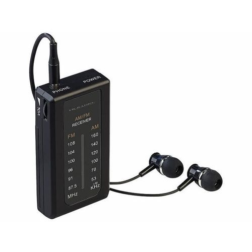 Mini radio mobile FM/AM avec écouteurs DOR-275.Mini